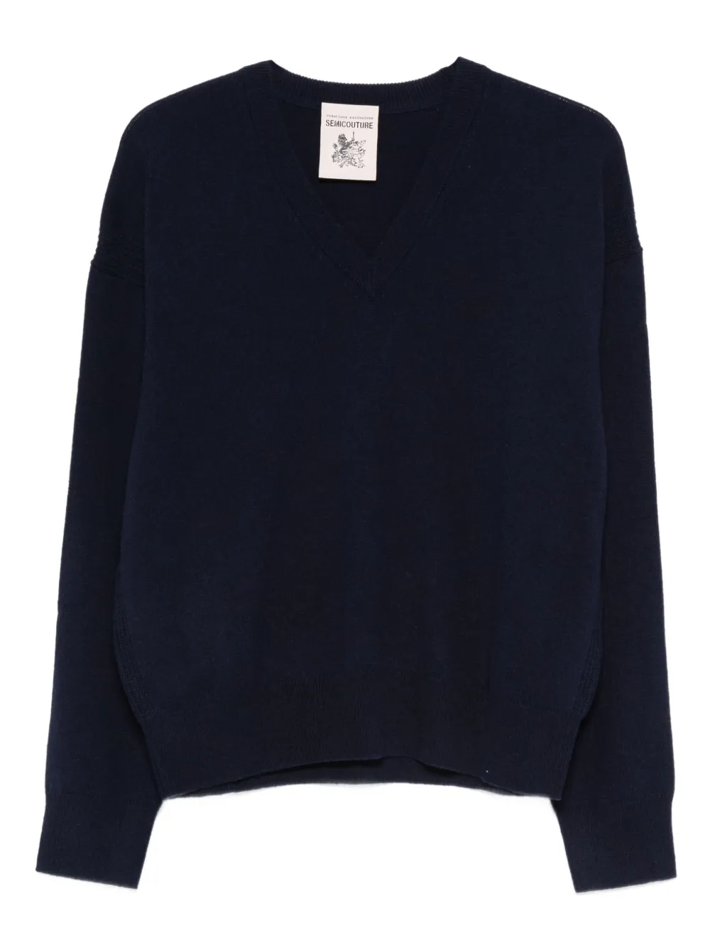Semicouture V-neck sweater - Blu