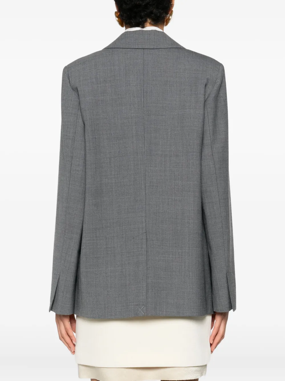 Semicouture Isabella blazer met knoopsluiting Grijs