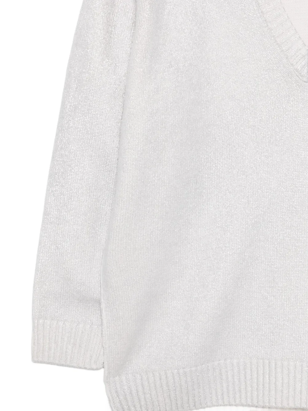 Semicouture Faustina trui met V-hals Grijs