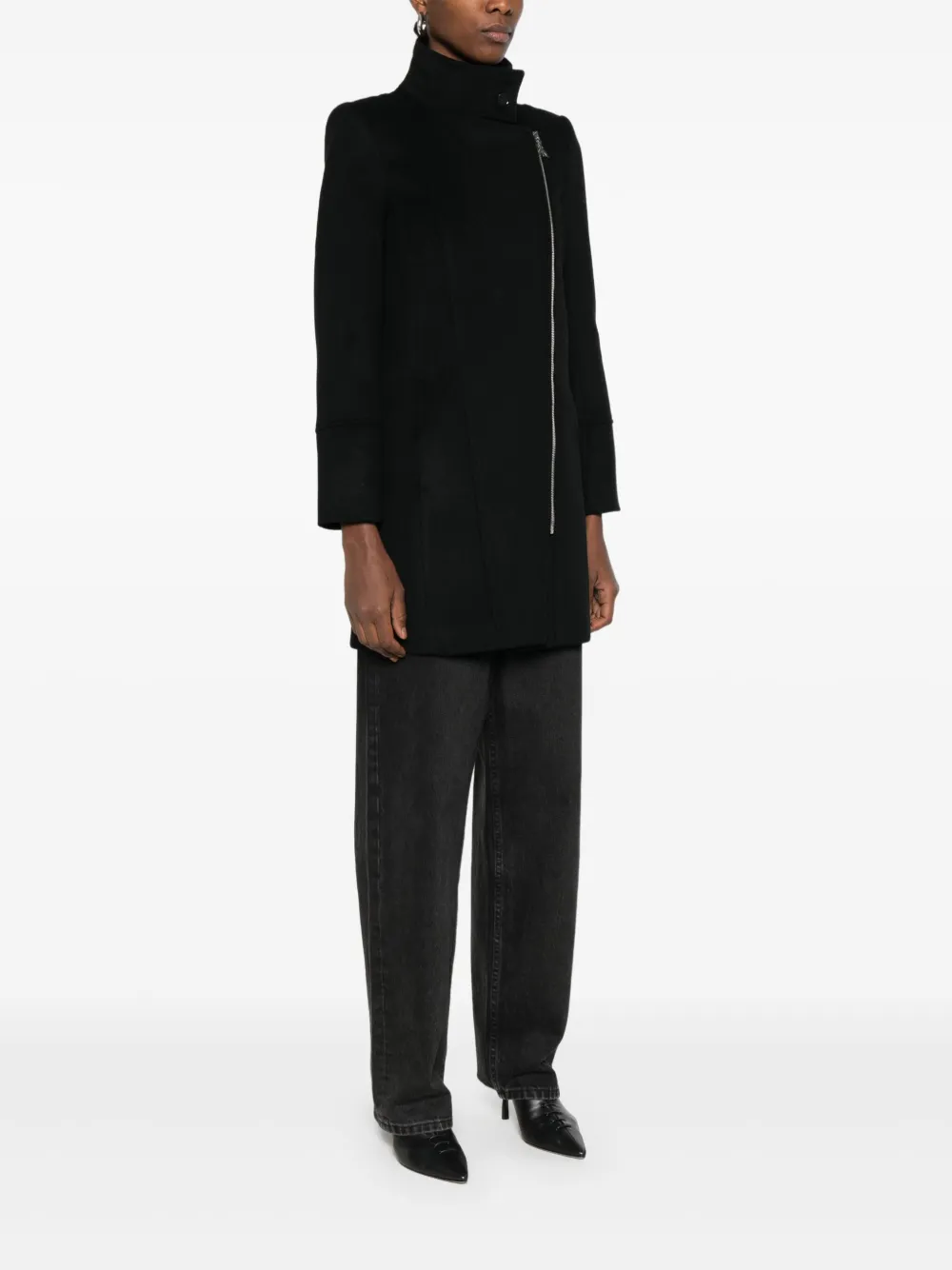 Patrizia Pepe Jas met rits Zwart