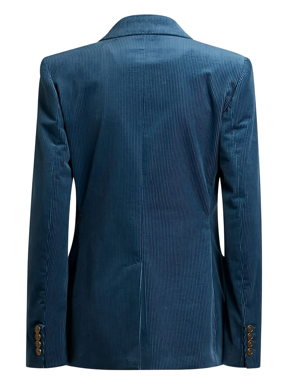 Etro Double-breasted Corduroy Blazer In Blue