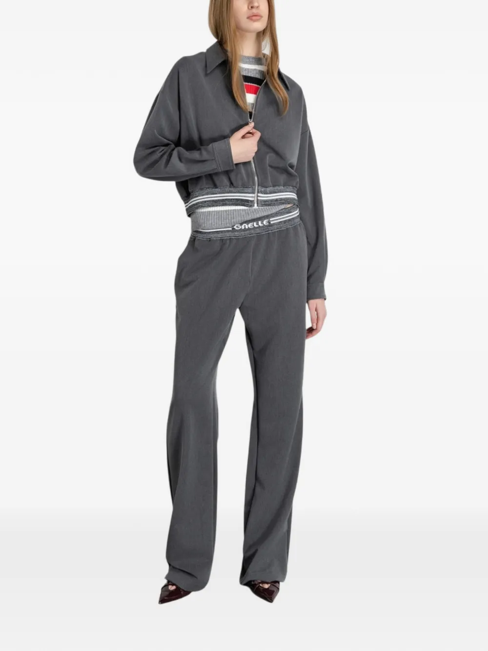 Gaelle zip logo top - Grijs