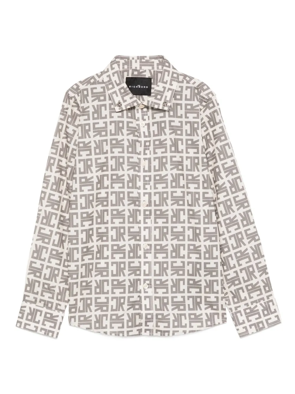 John Richmond Junior patterned shirt - Grey