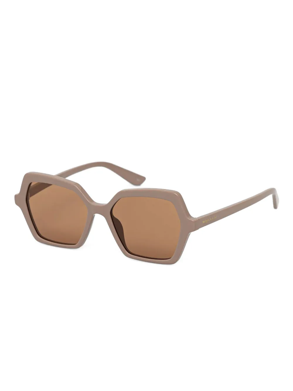 Alexander McQueen Eyewear Zonnebril met geometrisch montuur - Beige