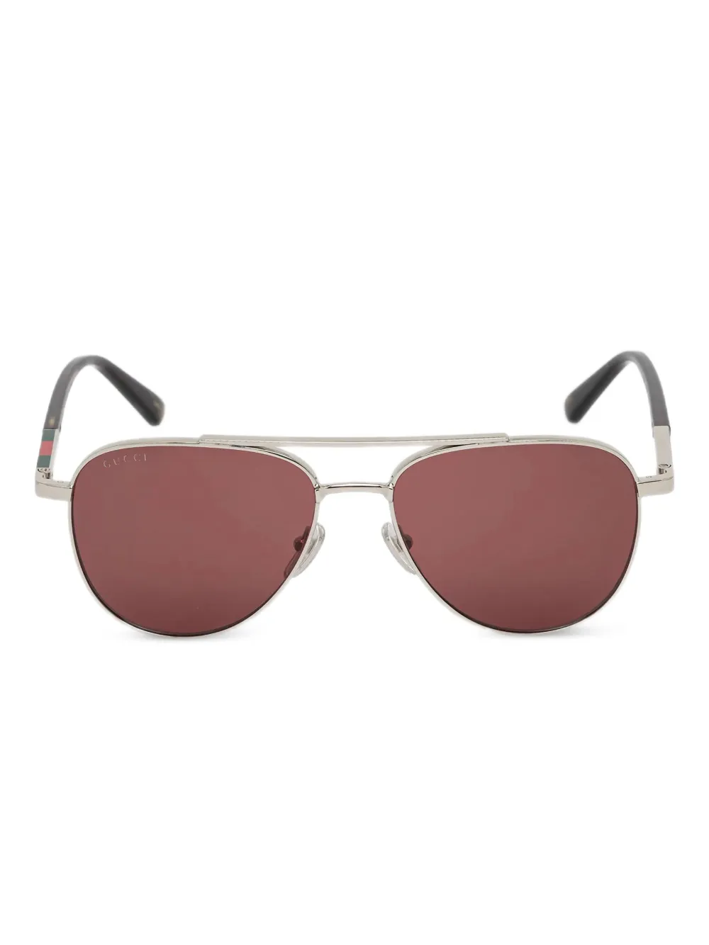 Gucci Eyewear pilot-frame sunglasses | Silver | Image 1