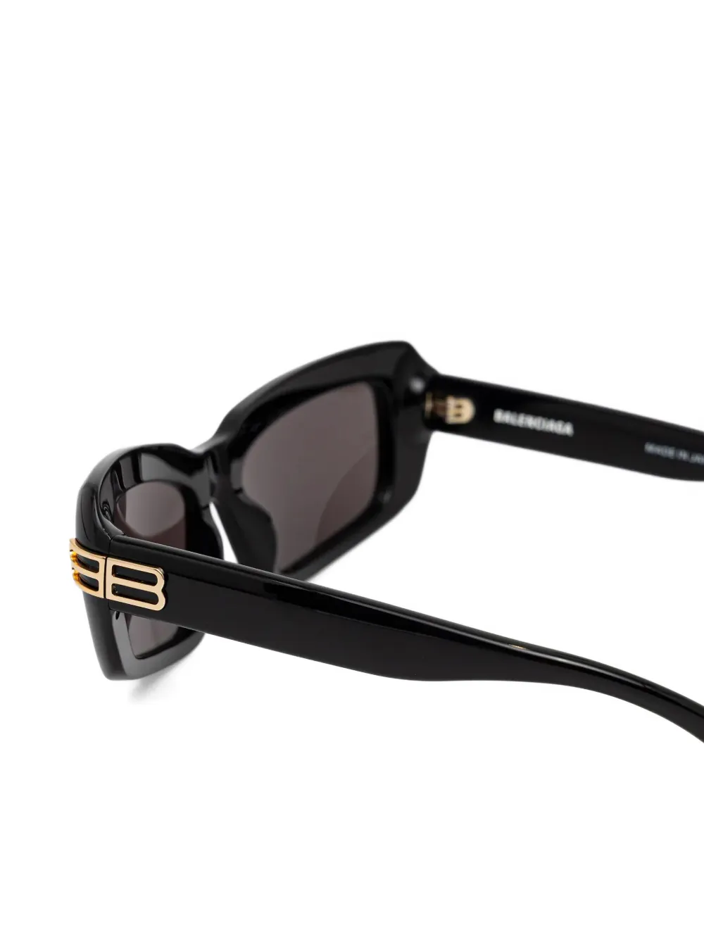 Balenciaga Eyewear Zonnebril met rechthoekig montuur Zwart