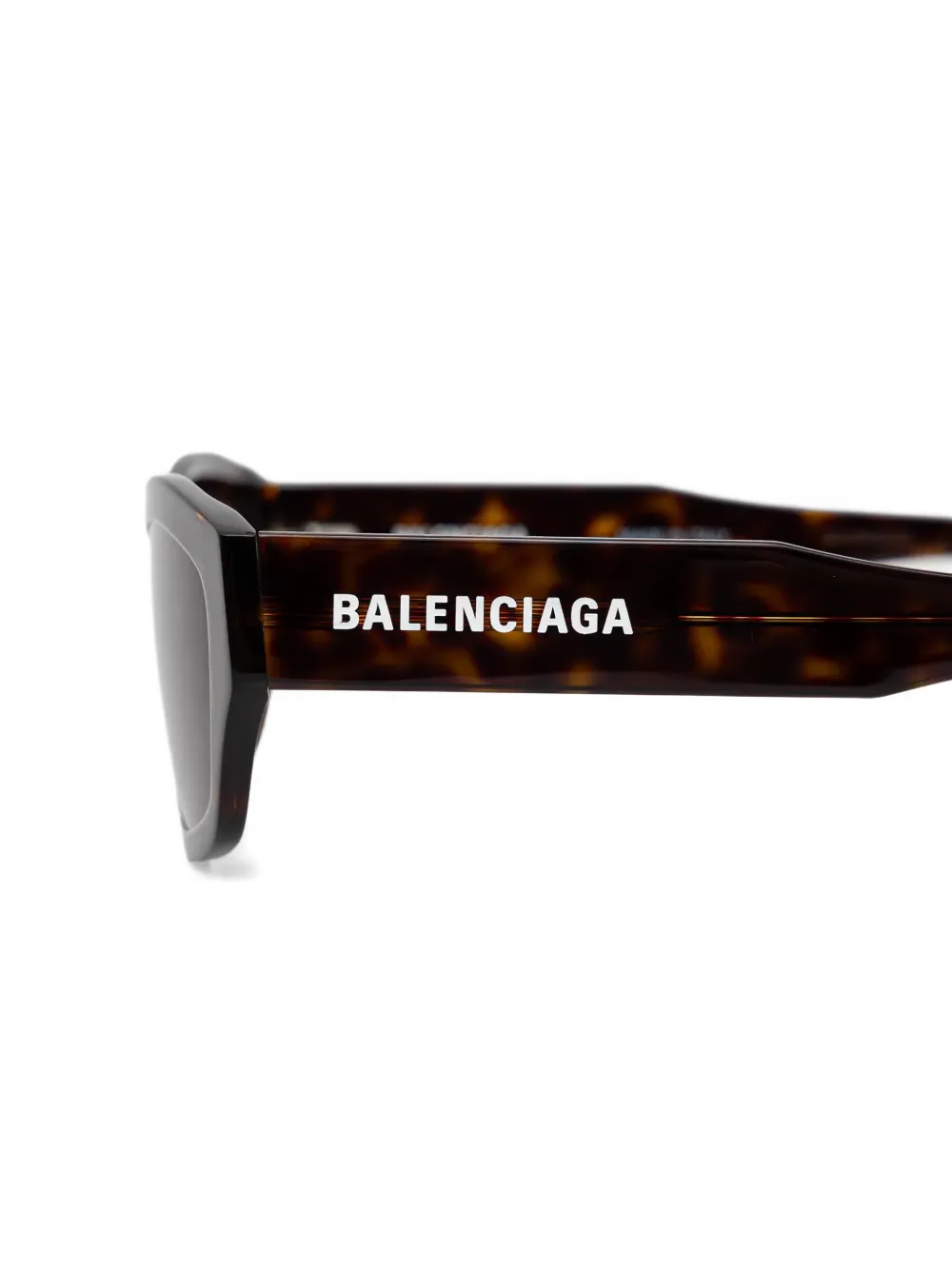 Balenciaga Eyewear logo-detail sunglasses - Bruin