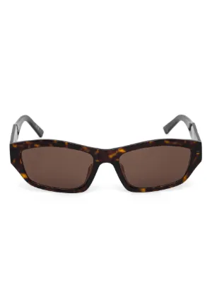 Balenciaga Tortoiseshell Shield Sunglasses - Brown & Amber Balenciaga BB0127S Brown, Tortoise Prescription Sunglasses main image 2