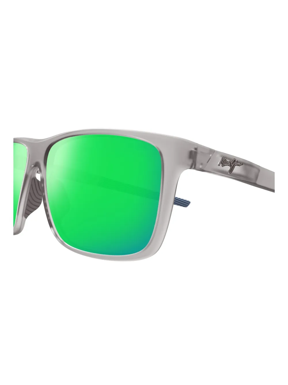 Maui Jim Lehopulu Rectangle-frame Sunglasses In Green