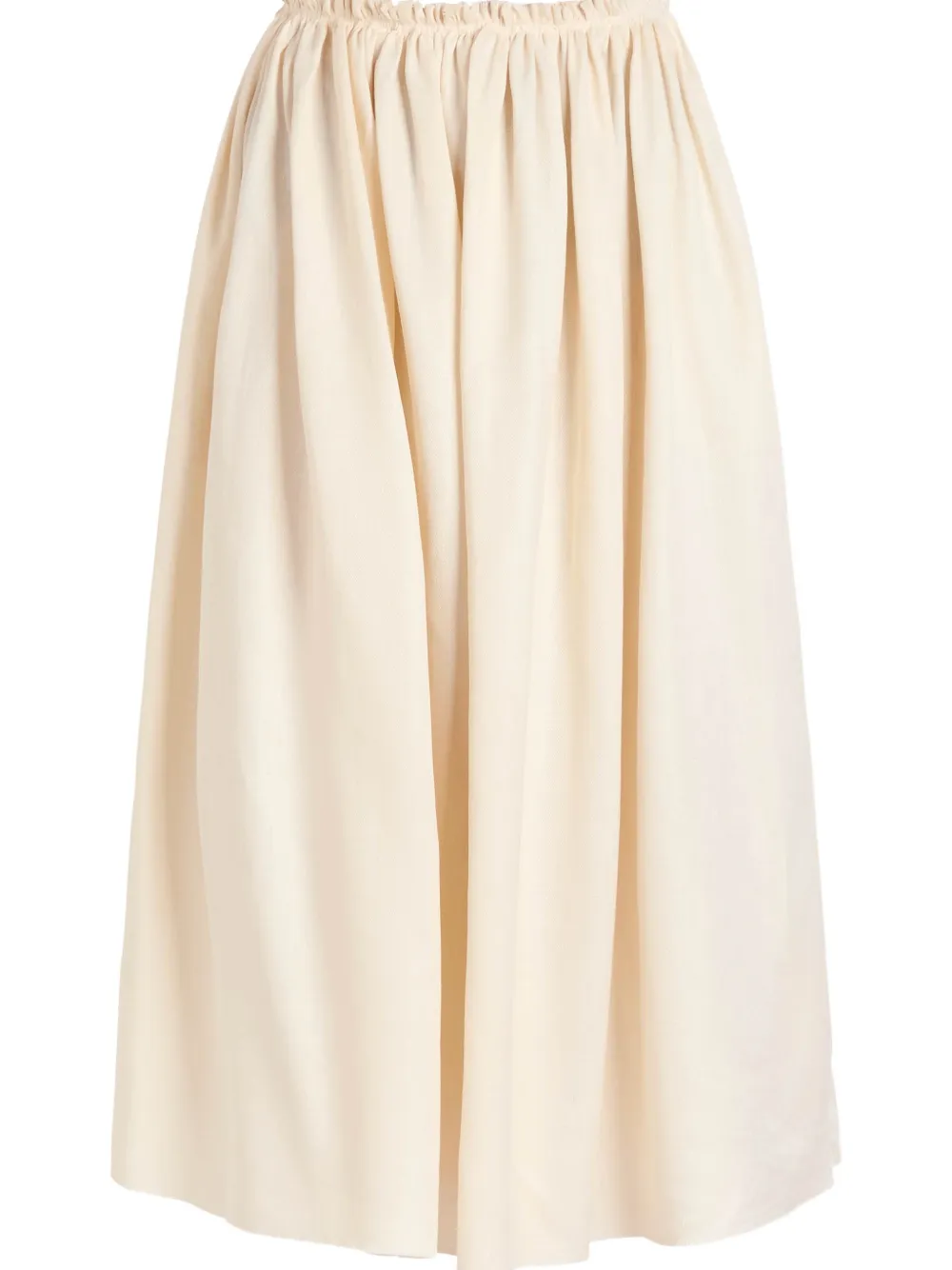 Gabriela Hearst Chiara pleated-detail midi skirt - Beige