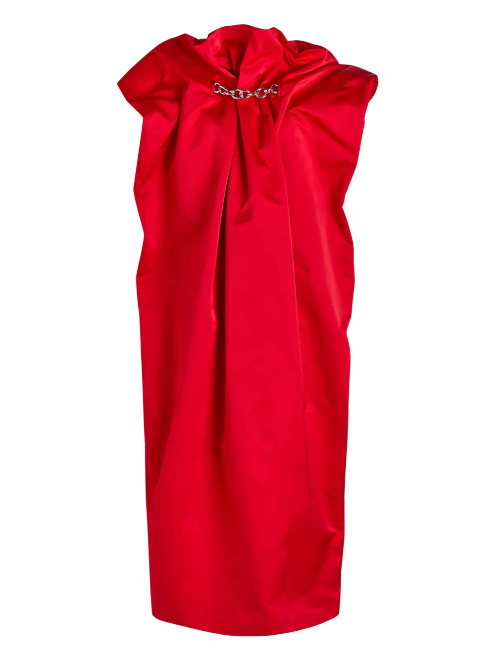 Simone Rocha chain-detail draped dress | rojo | Image 1