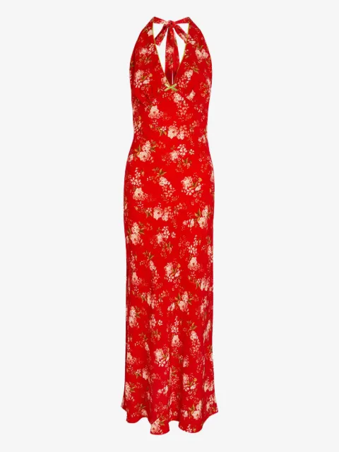 NEVER FULLY DRESSED floral-print maxi dress
