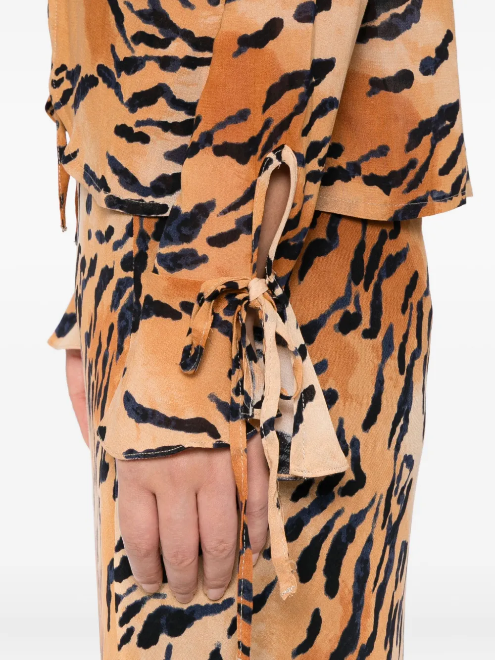 NEVER FULLY DRESSED Animal Cail top Oranje