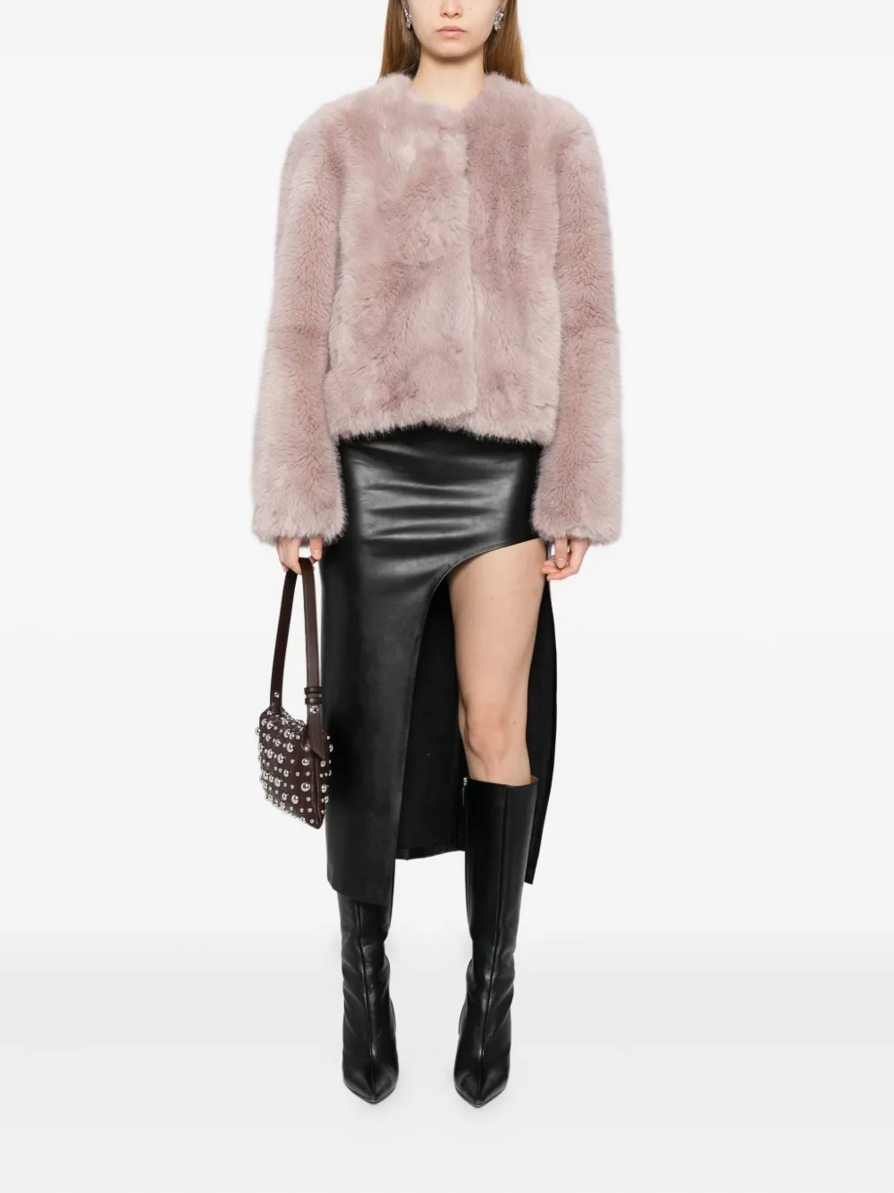 STAND STUDIO Halle collarless jacket | Down Jackets | Image 2