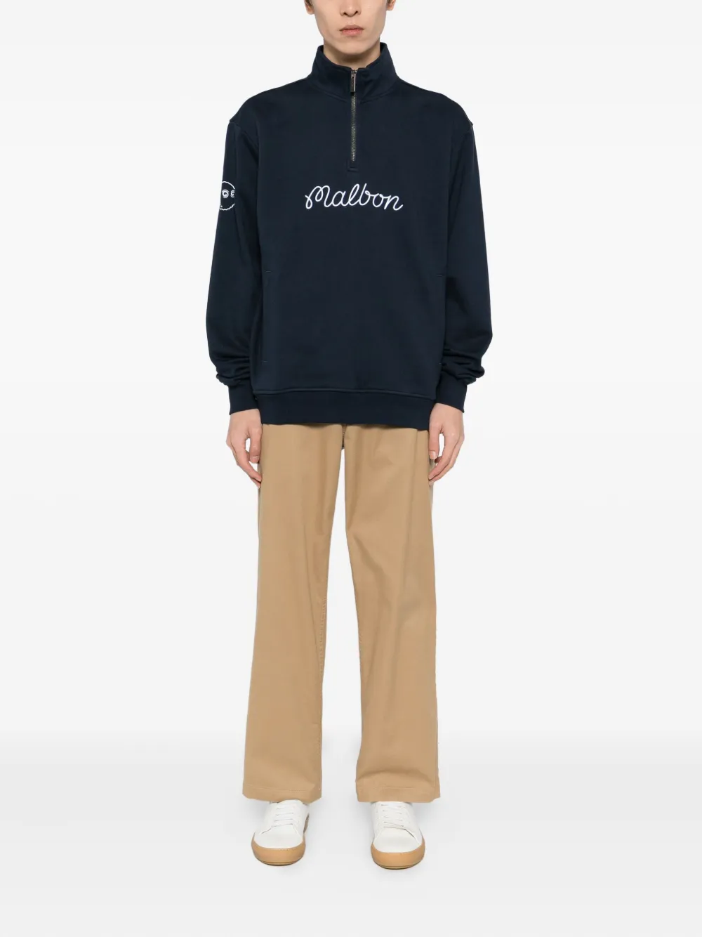 Malbon Golf Collegiate sweatshirt - Blauw