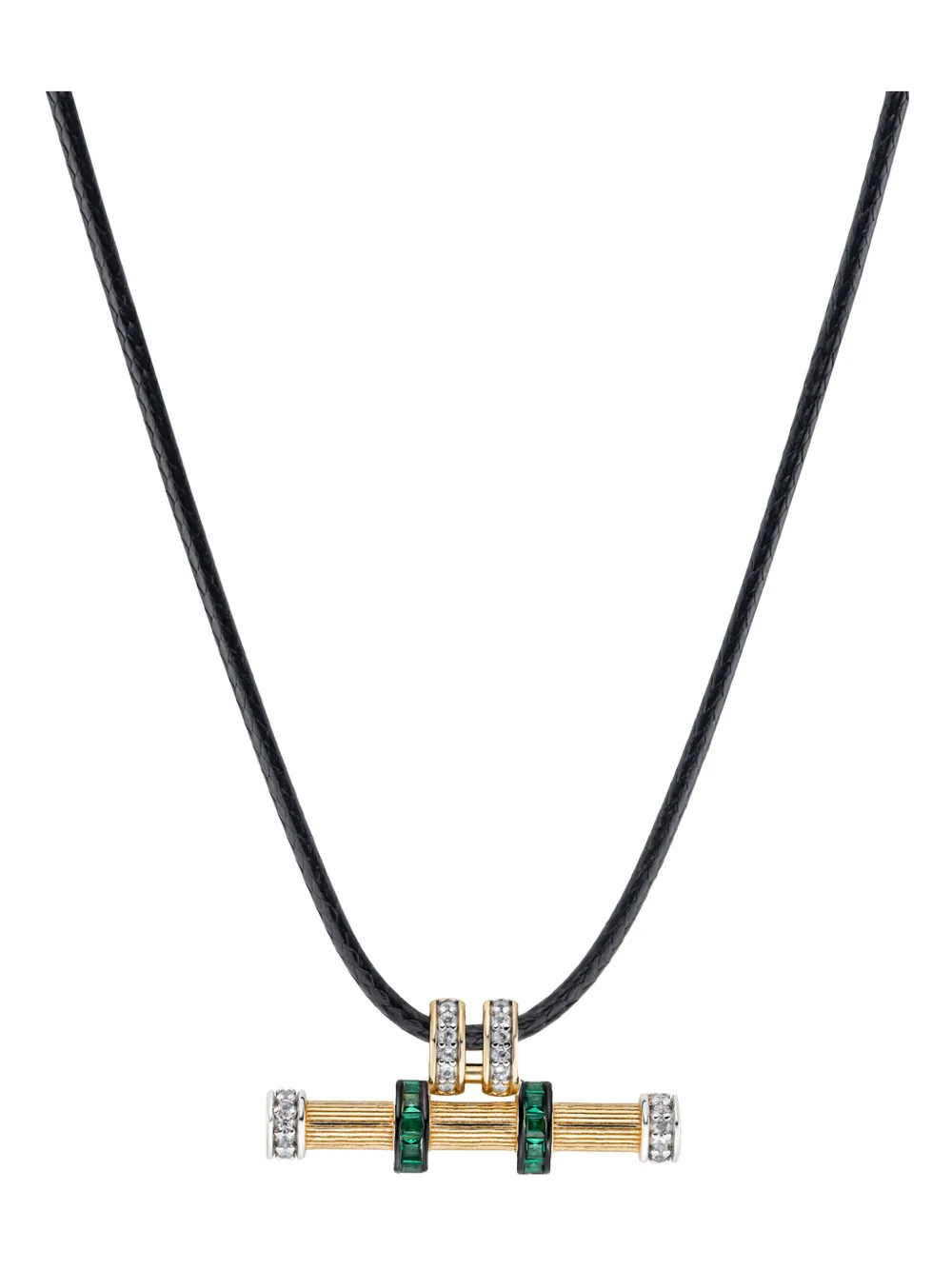V JEWELLERY Maya crystal-embellished necklace - Gold