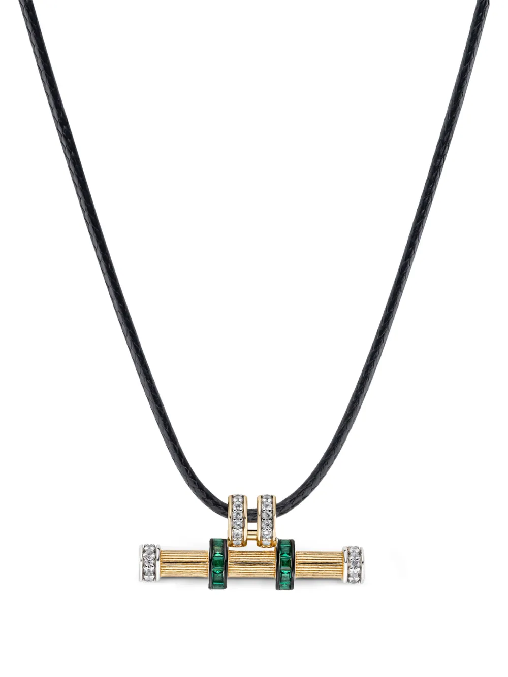 V JEWELLERY Maya crystal-embellished necklace - Gold