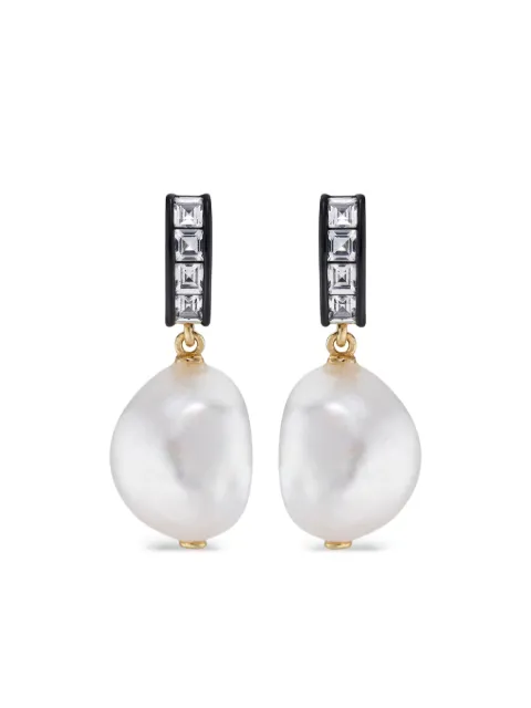 V JEWELLERY aretes Blythe con perla