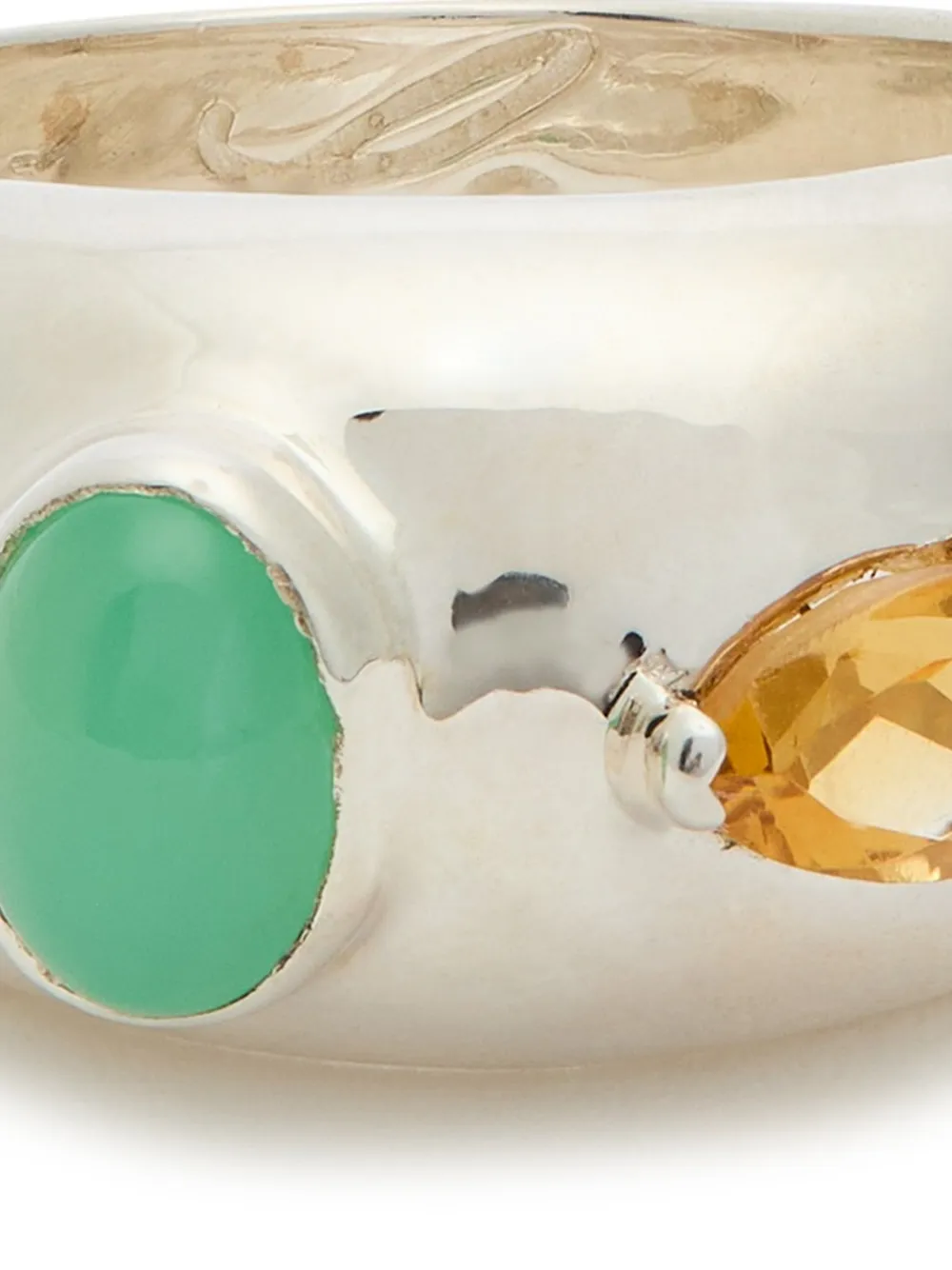  Legier Bubble Cabochon Multi-stone Ring - Silver 