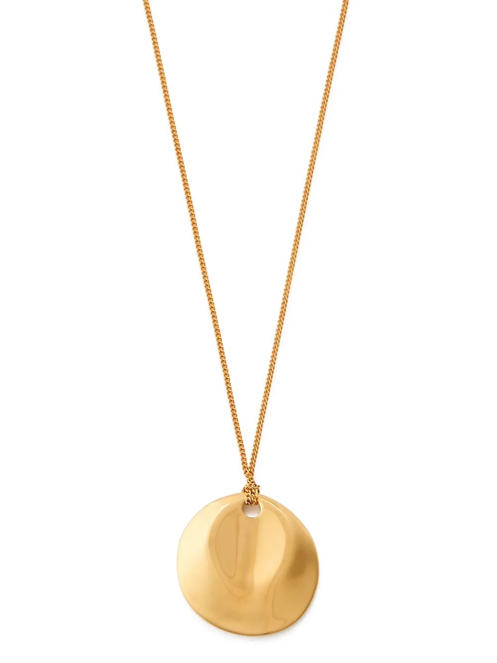 Nina Ricci dented-medallion necklace - Gold