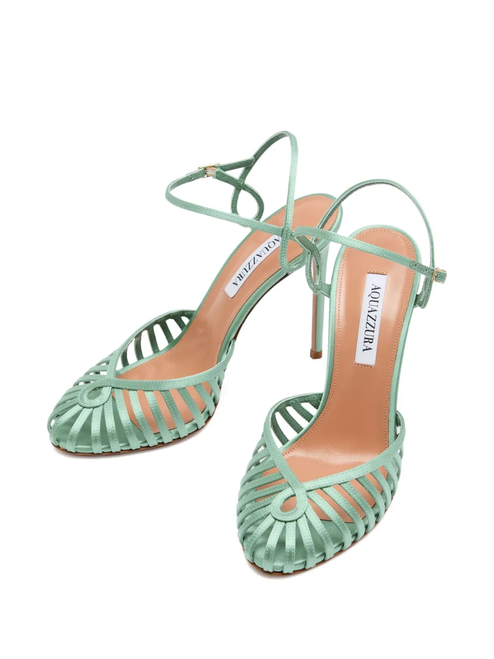 Aquazzura 105 mm Sweet Surrender pumps met bandjes Blauw