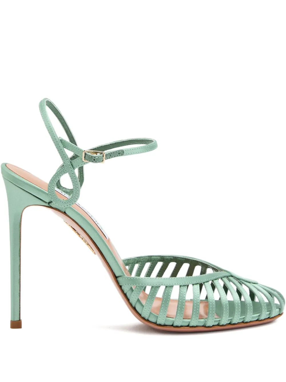 Aquazzura 105 mm Sweet Surrender pumps met bandjes Blauw