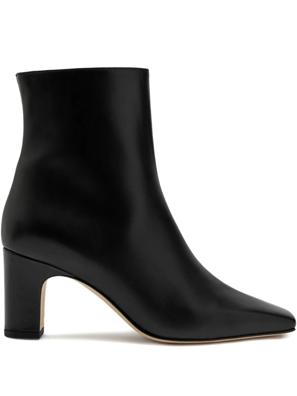 Manolo Blahnik 70mm Ofaralo Pointed Ankle Boots In Black