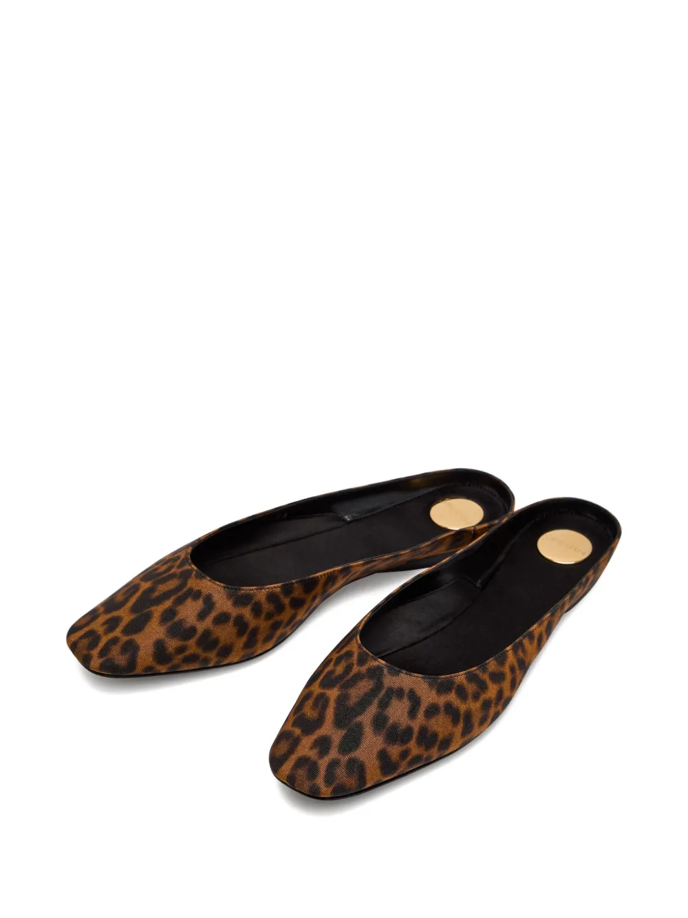 Saint Laurent Lido ballerina's met luipaardprint Bruin