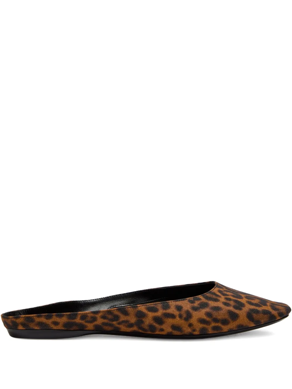 Saint Laurent Lido ballerina's met luipaardprint Bruin