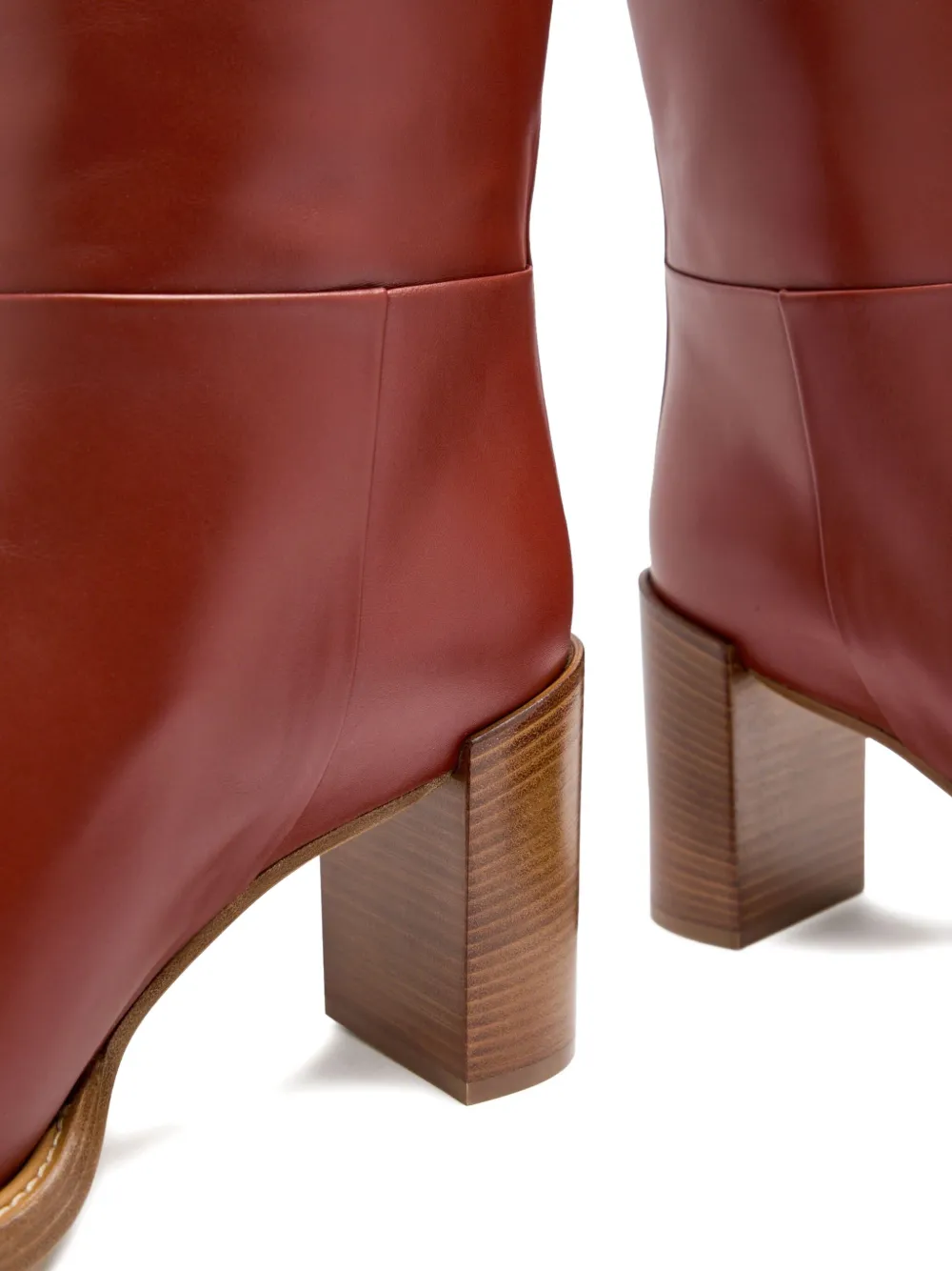 Gabriela Hearst 75mm Bocca Block-heel Boots In Red