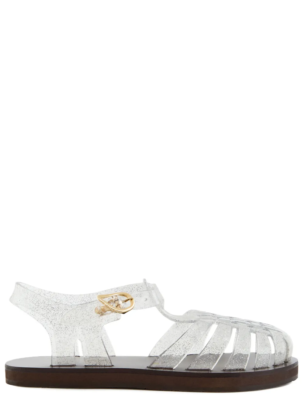 Ancient Greek Sandals Homeria sandalen verfraaid met glitters Wit