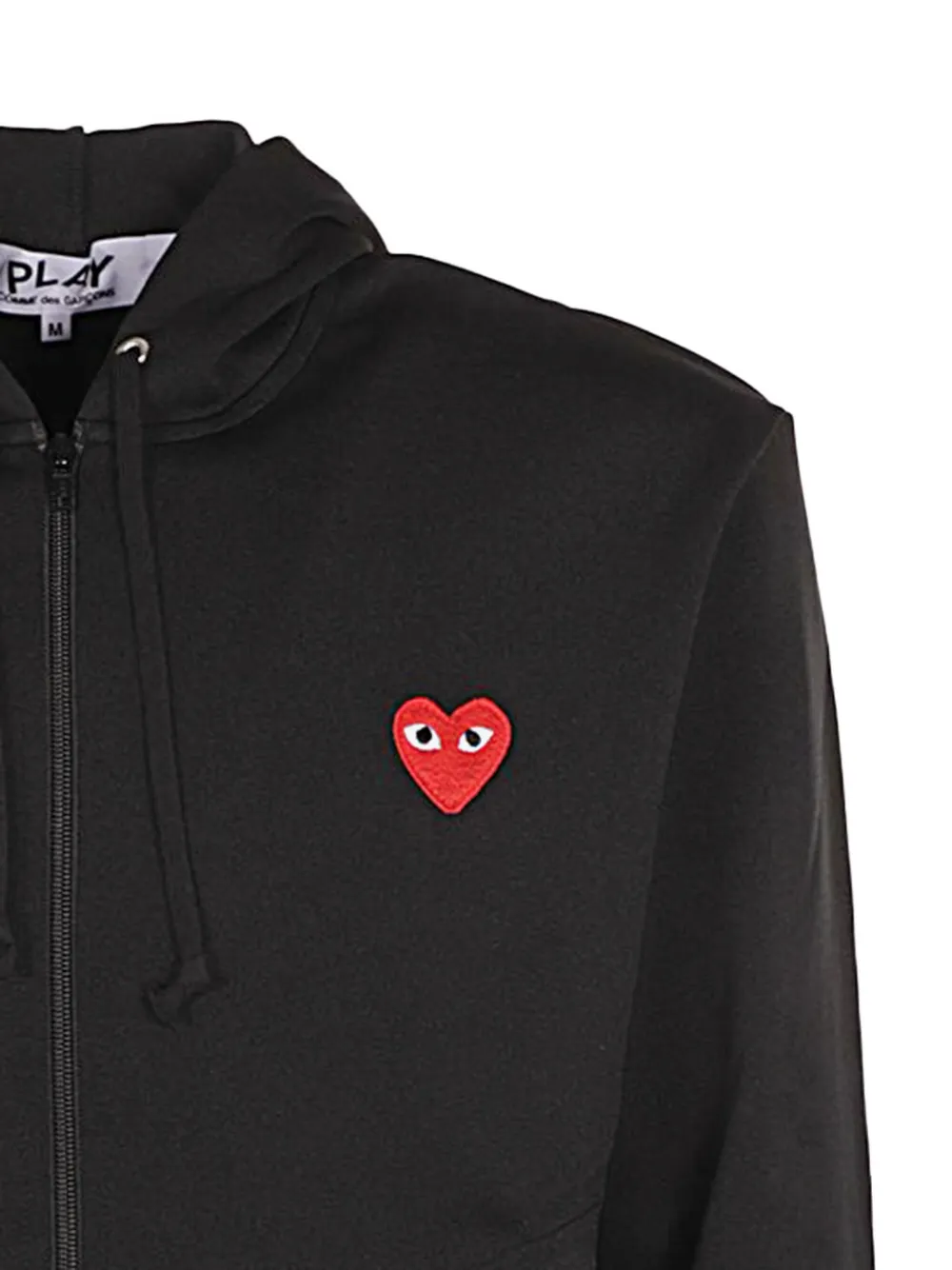 Comme Des Garçons Play Sweater met logopatch Zwart