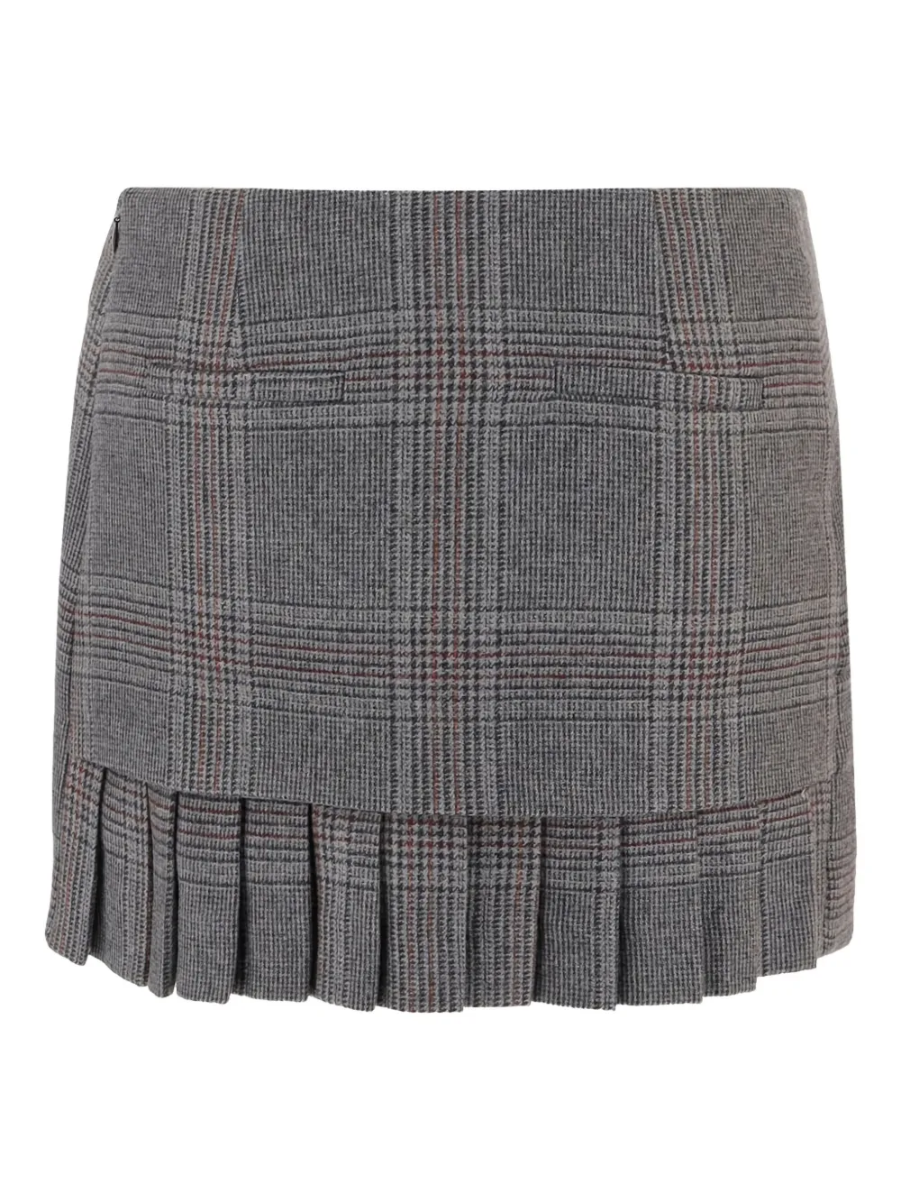 The Garment check pleated mini skirt - Grijs