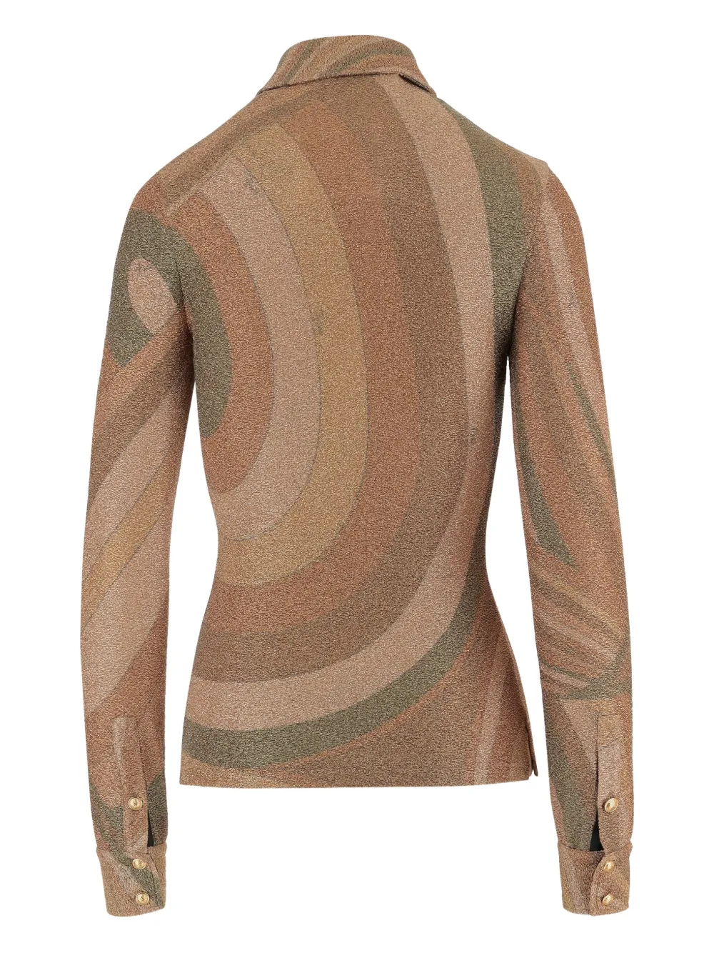 Pucci Buttoned Top In Brown