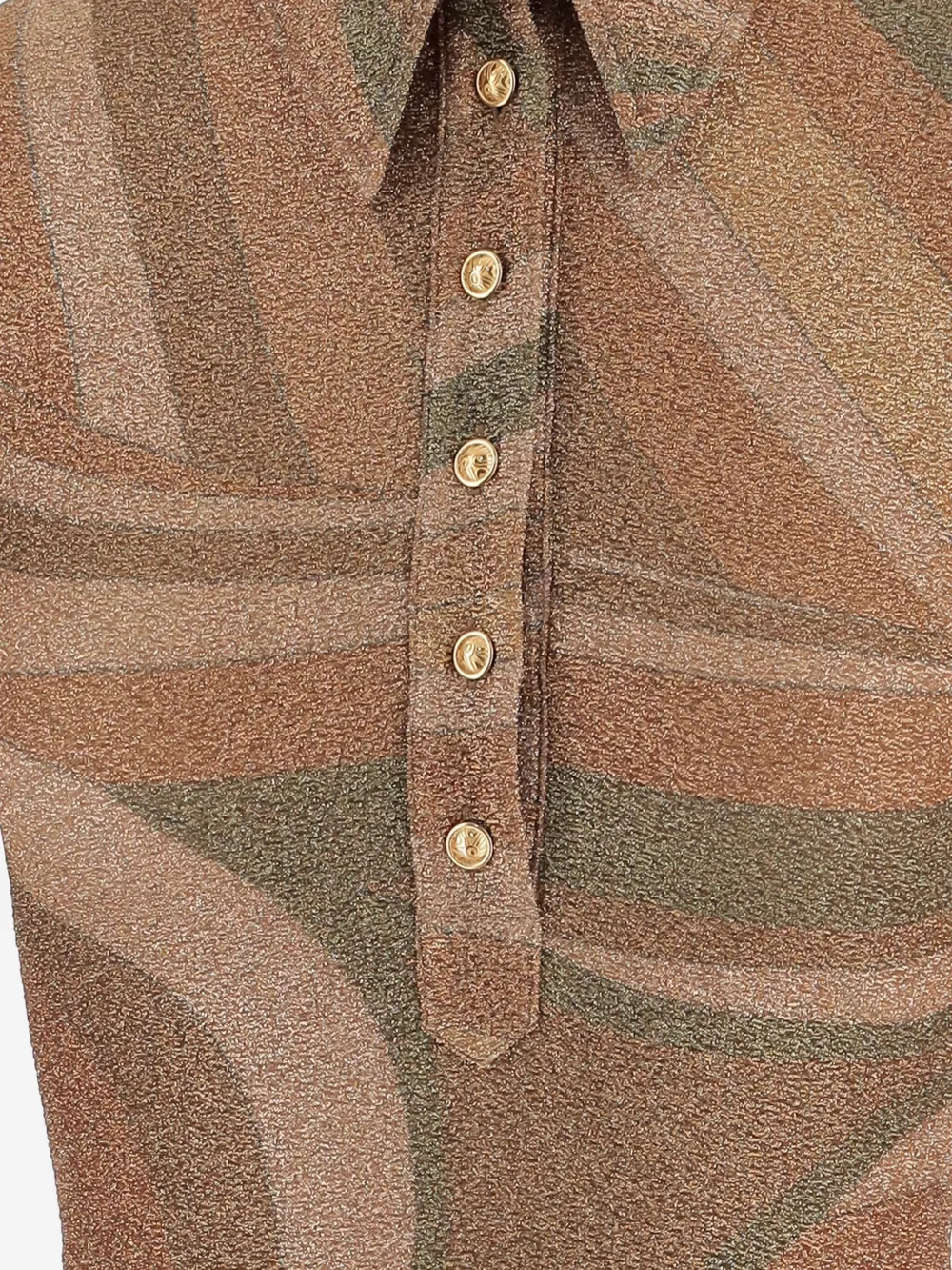 PUCCI Top met knopen Bruin