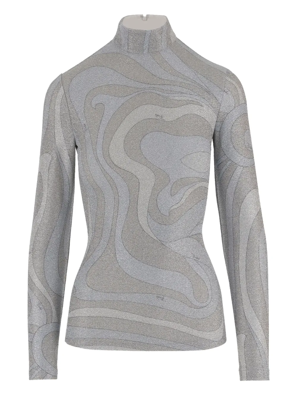 Pucci Patterned Top In Gray
