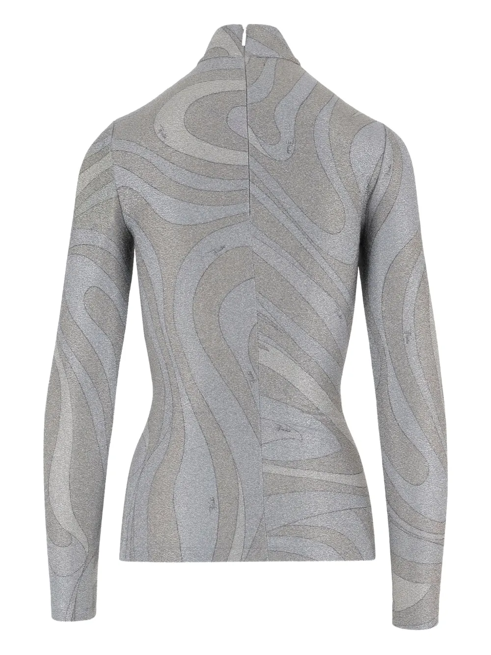 Pucci Patterned Top In Gray