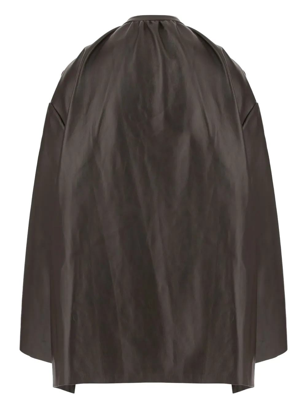 Niccolò Pasqualetti leather panelled jacket - Bruin