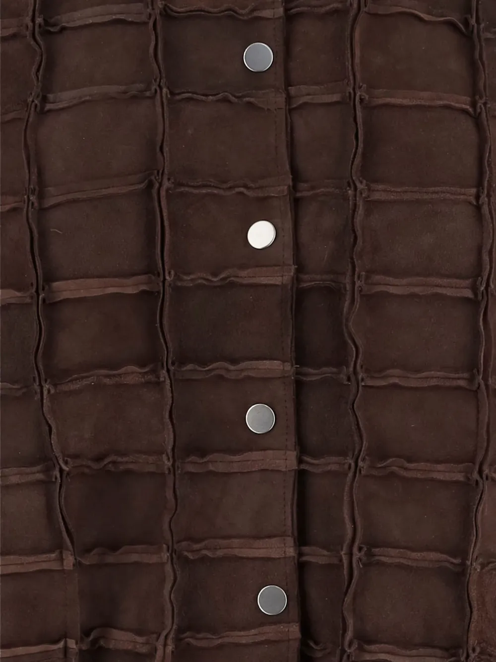 Niccolò Pasqualetti Leather Panelled Jacket In Brown