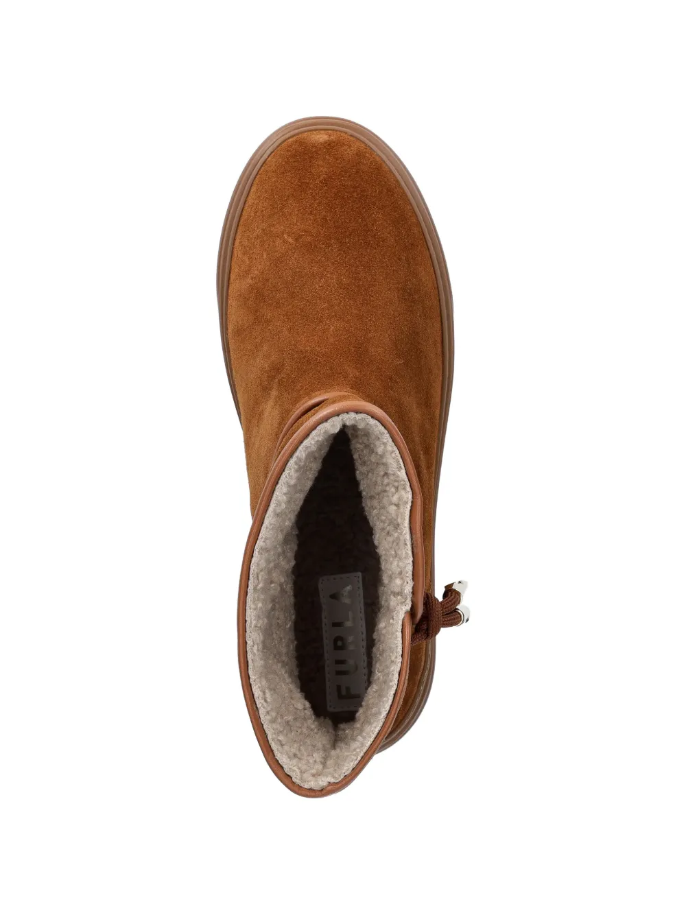 Furla platform trim boots Bruin