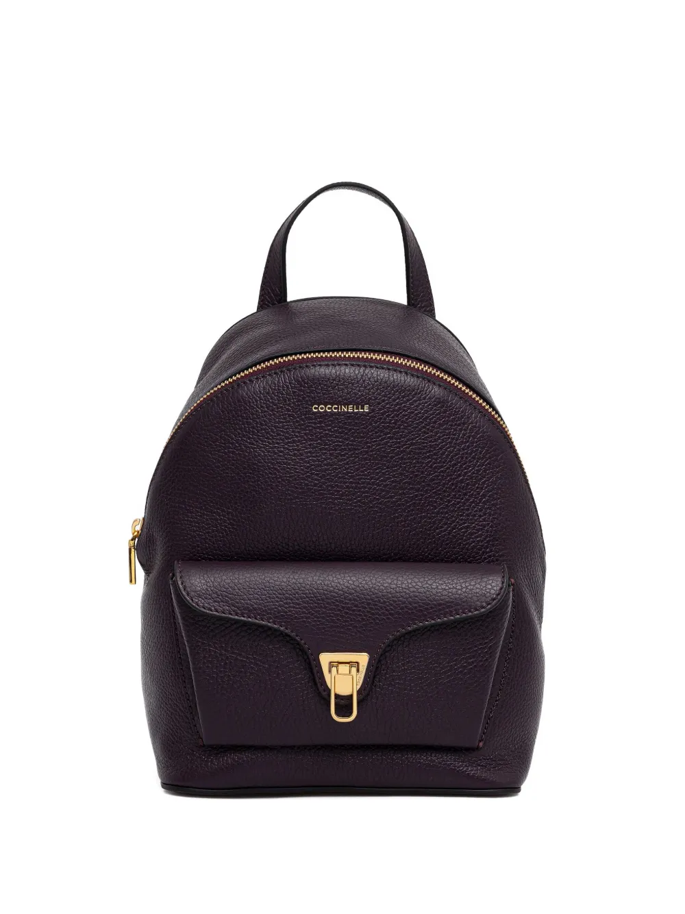 Coccinelle Logo-detail Top-handle Backpack In Purple