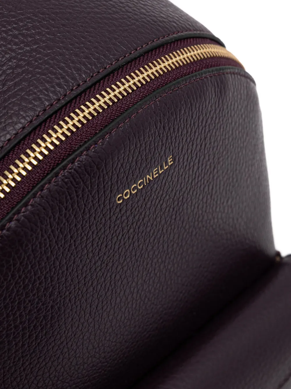 Coccinelle Logo-detail Top-handle Backpack In Purple