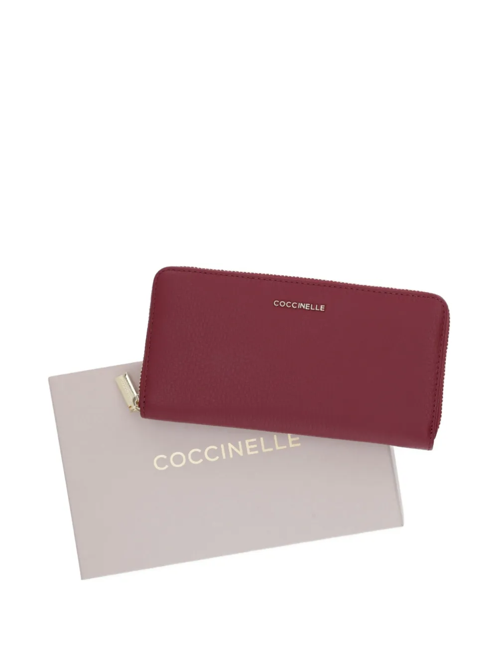Coccinelle Portemonnee met logo Rood