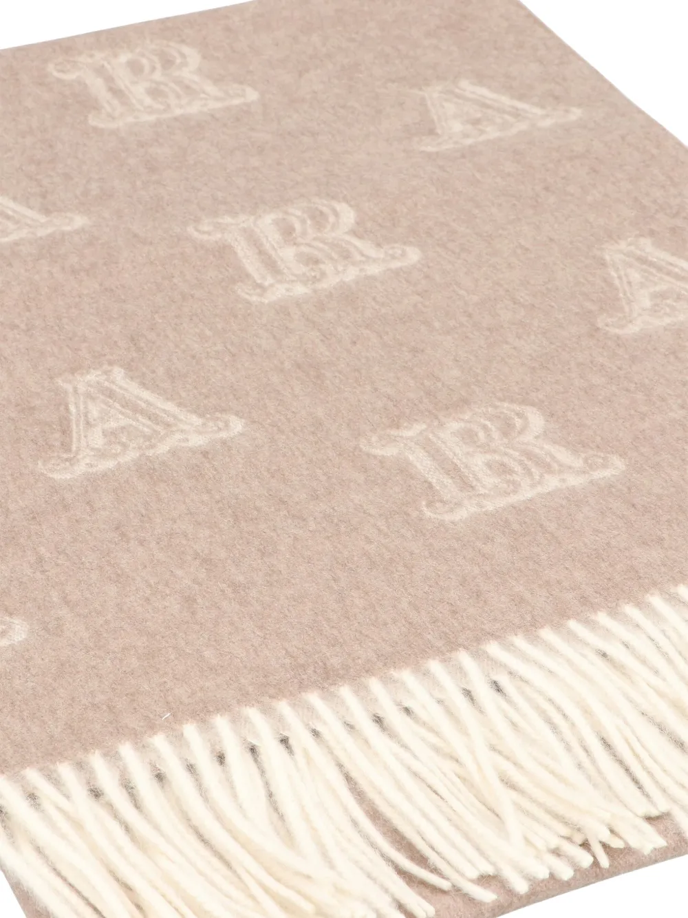 Max Mara jacquard cashmere scarve - Beige