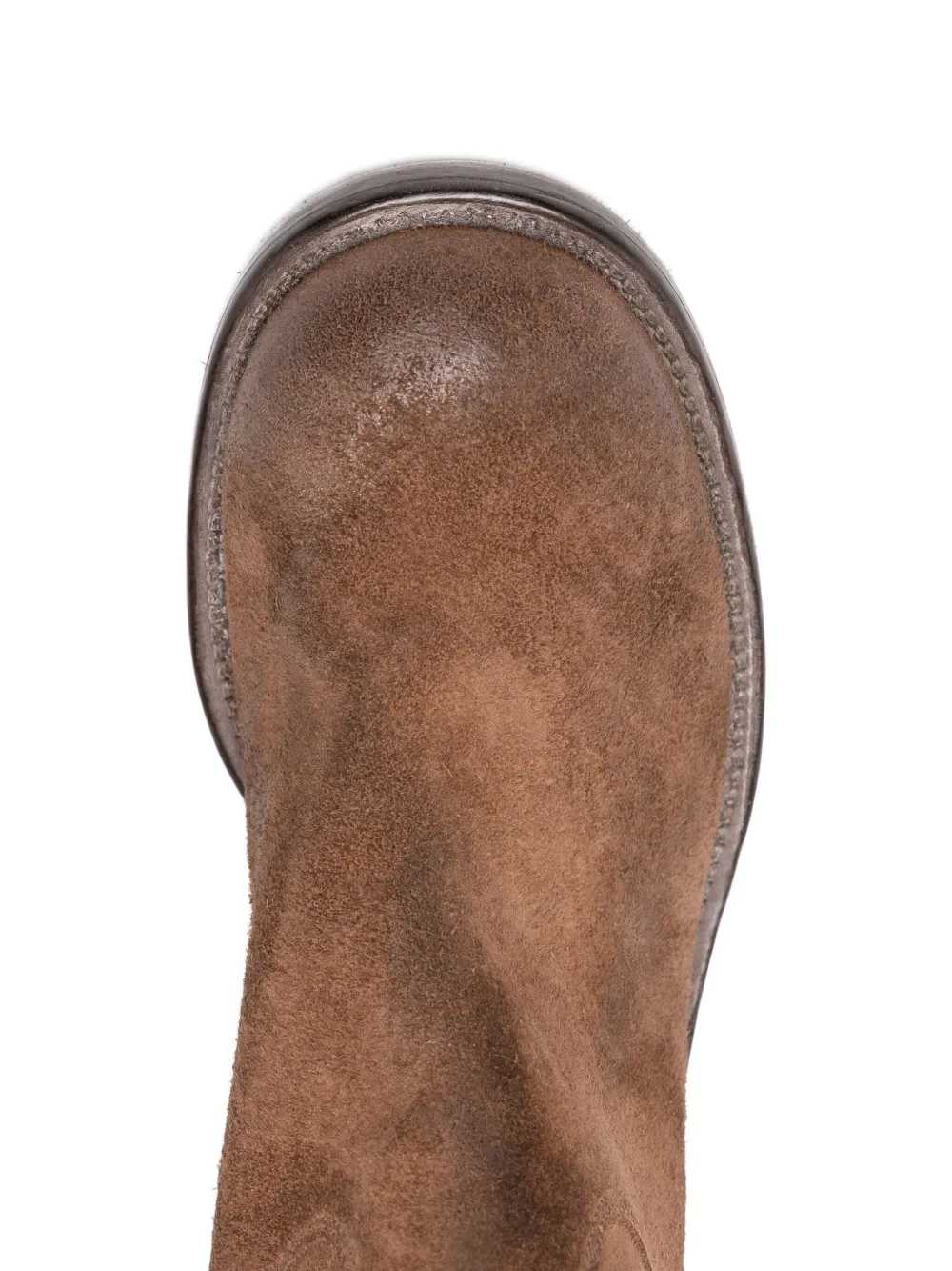 Moma Leather Knee-high Boots In Brown