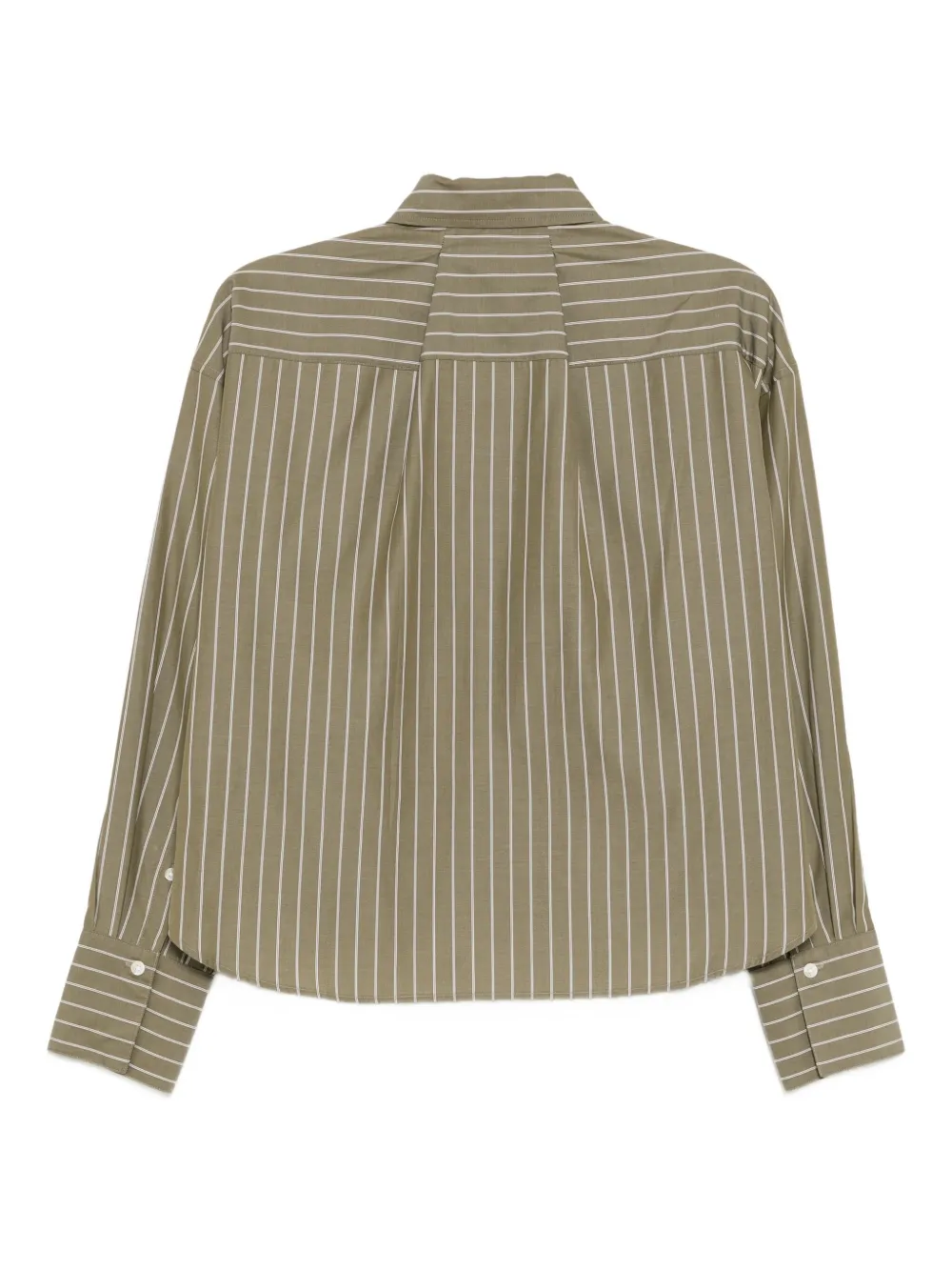 Rag & bone Martha striped poplin shirt - Groen