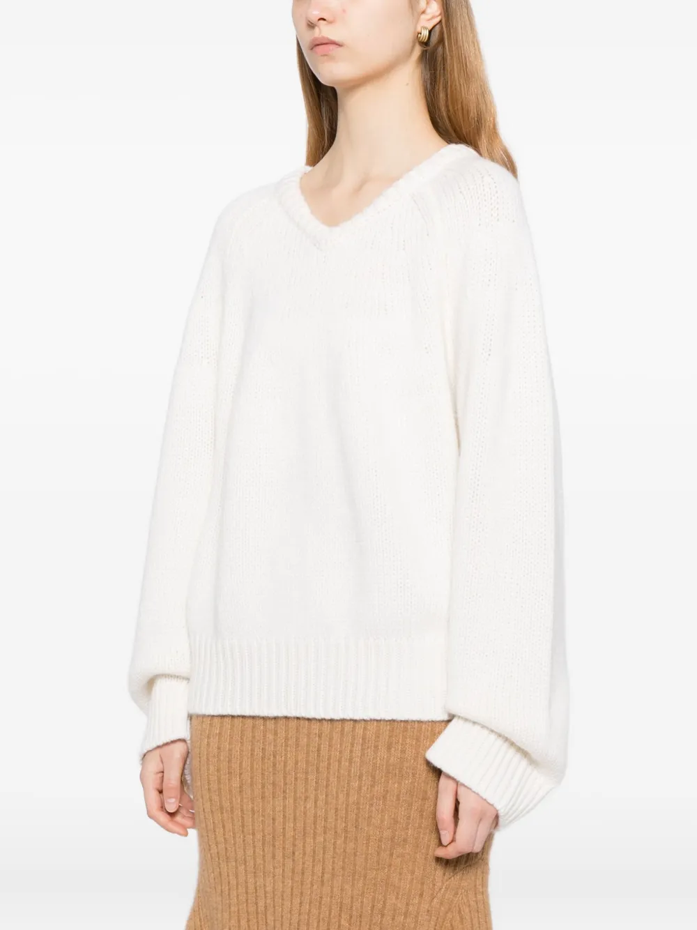 Lisa Yang Oia Sweater In Neutral