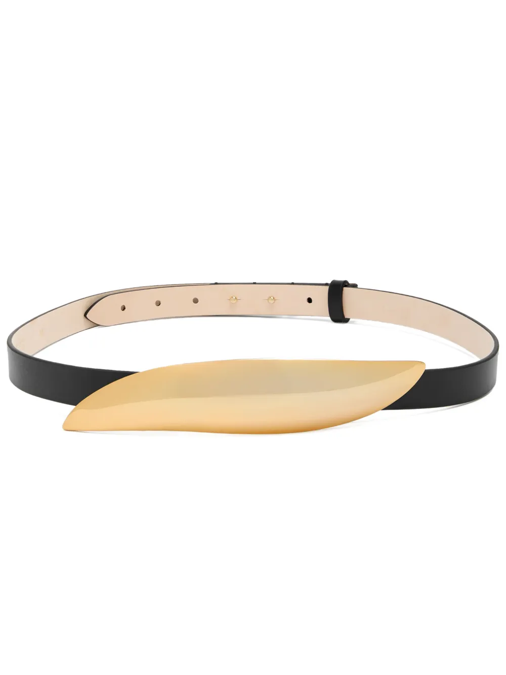 Déhanche Arp leather belt - Zwart