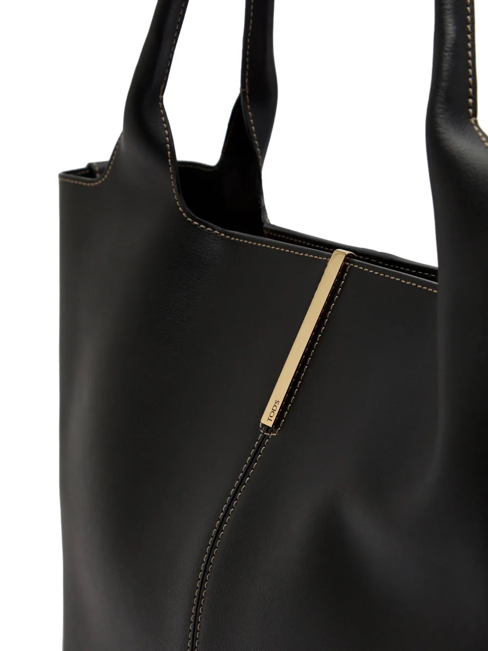 Tod's medium leather tote bag - Zwart