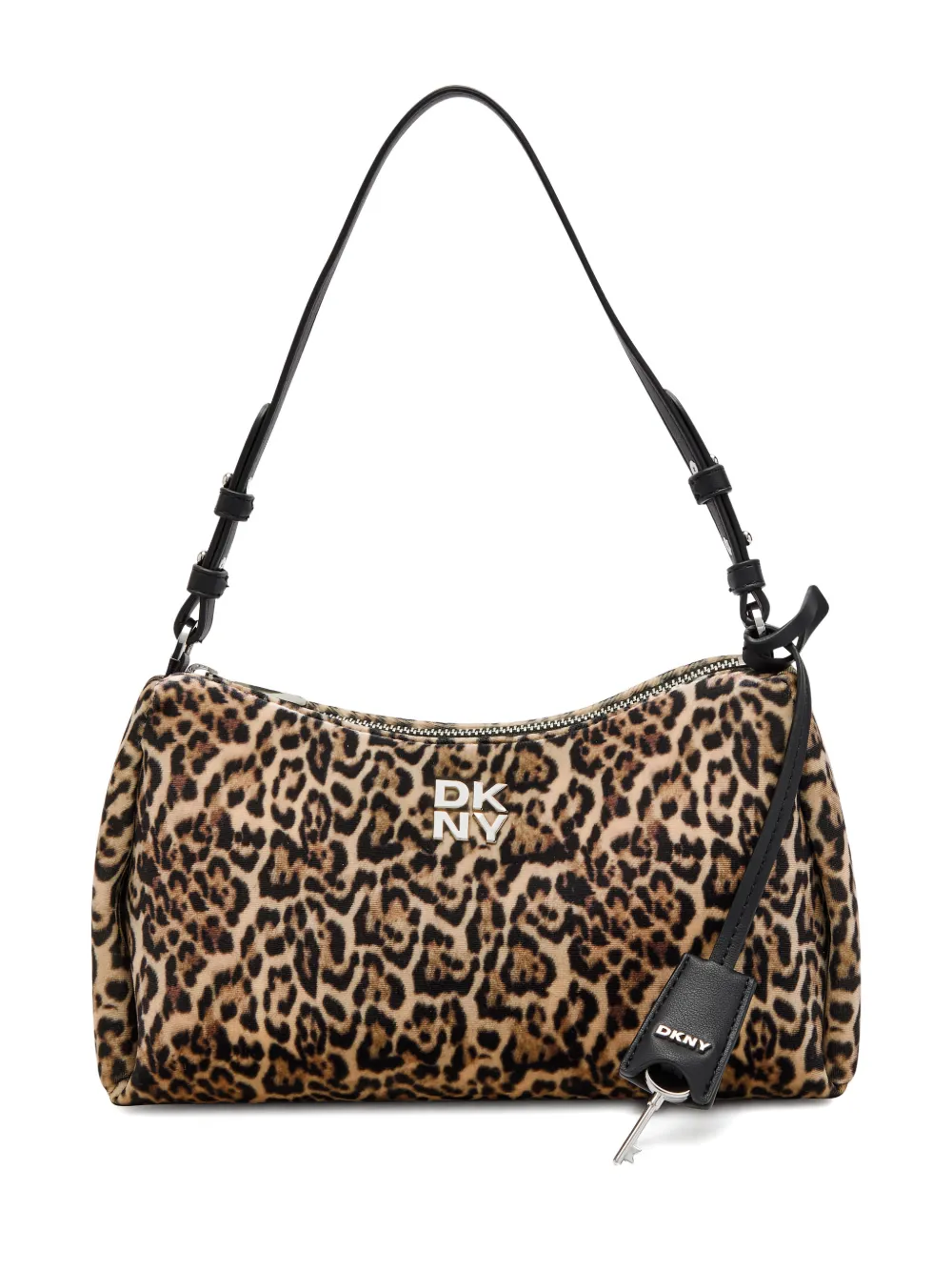 DKNY Borsa a spalla Remy leopardata - Marrone